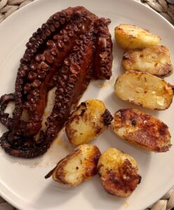 Pulpo a la plancha con patata