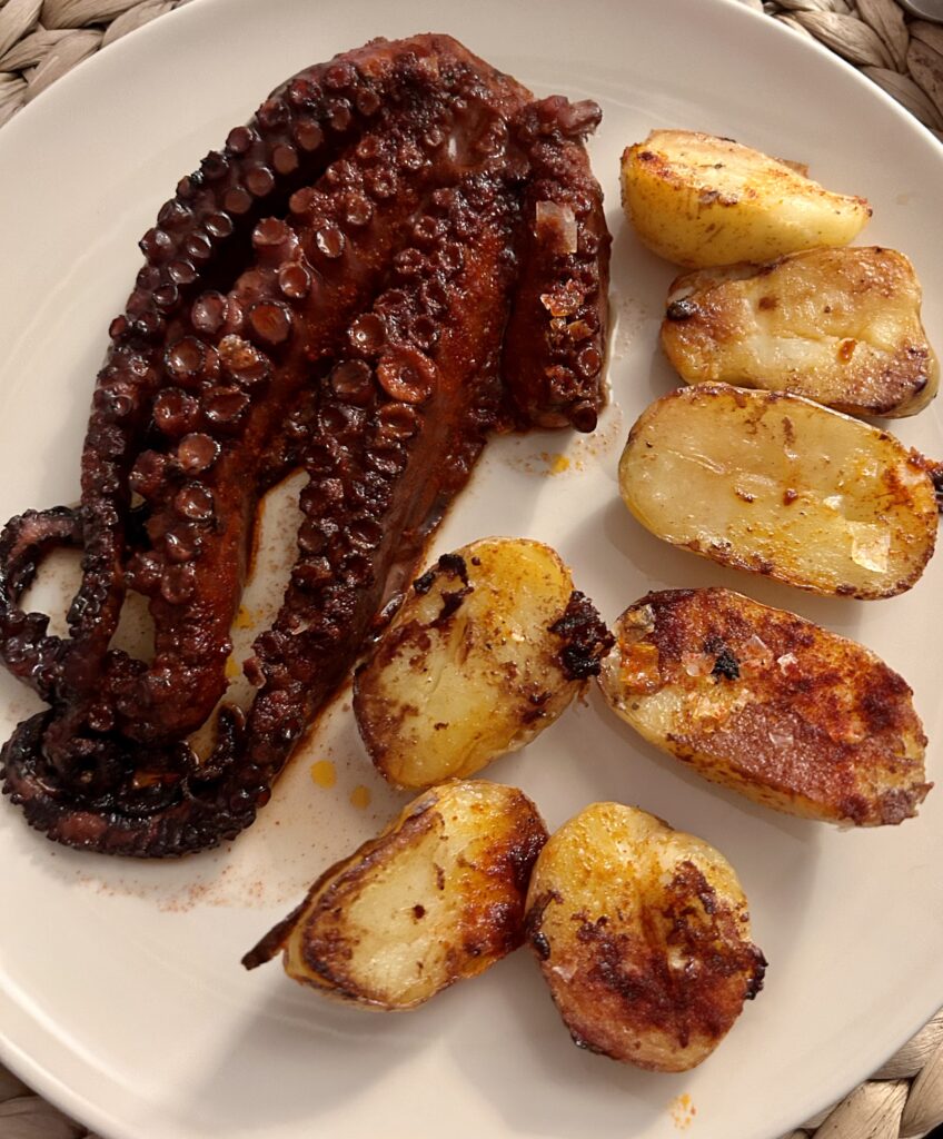 Pulpo a la plancha con patata