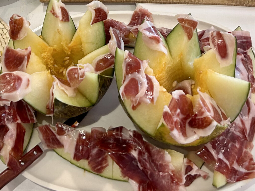 Melón con jamón