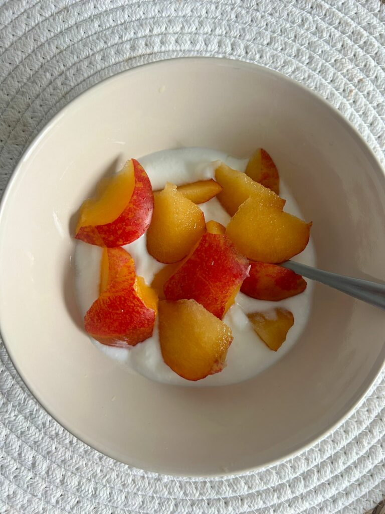 Yogur con ciruela