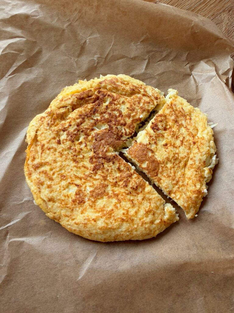 Tortilla de coliflor