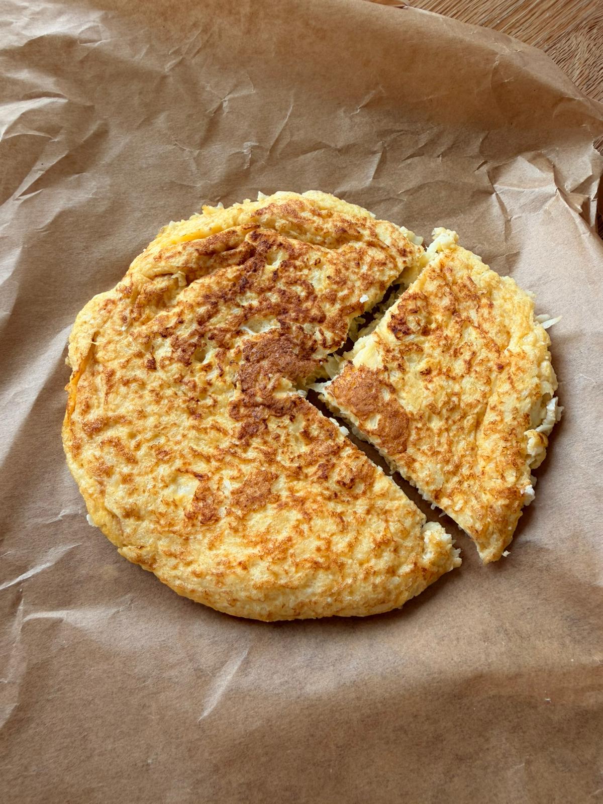 Tortilla de coliflor