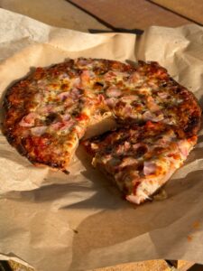 Pizza con harina de trigo sarraceno