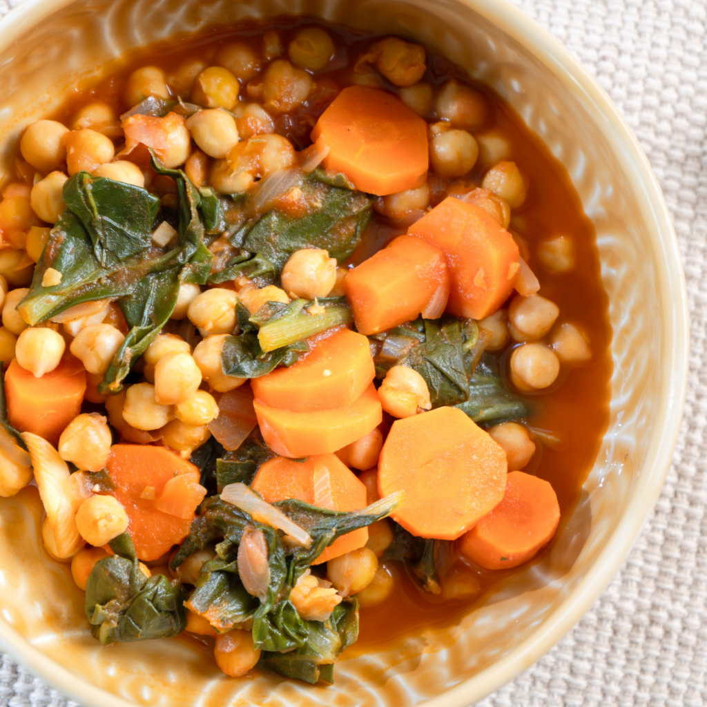 Garbanzos con acelgas