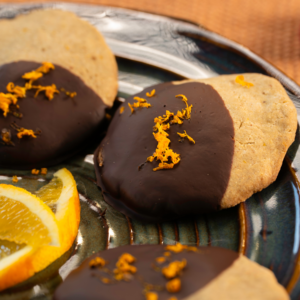 Galletas de chocolate y naranja