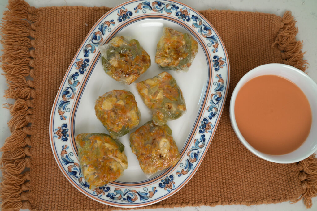 Rollitos de arroz con tofu