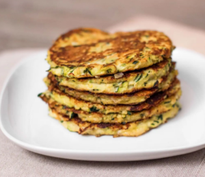 Tortitas saladas de calabacín