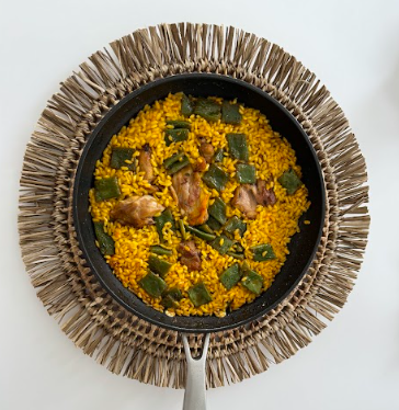 Paella de conejo