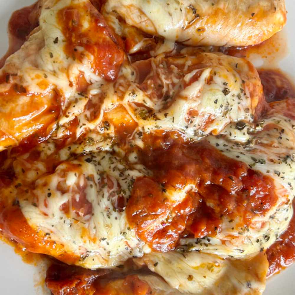 Pisto de verduras con pollo y mozarella