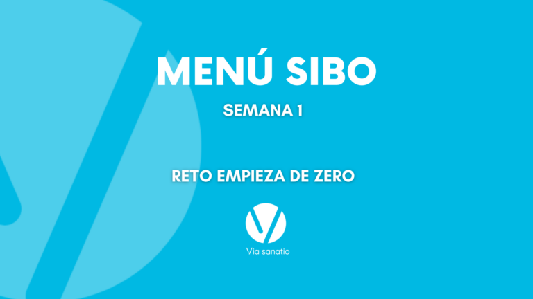 MENÚ SIBO semana 1 – reto empieza de zero